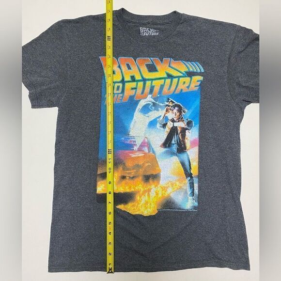 Back To The Future Men’s Unisex Gray Movie Poster Graphic Shirt Sz M - Picture 3 of 8